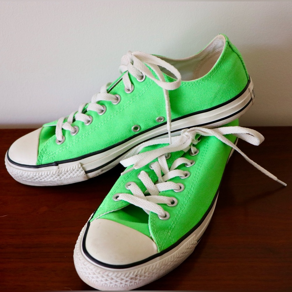 Unisex Converse Lime Green Sneakers